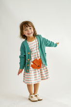 Load image into Gallery viewer, Teal pocket cardigan sweater
