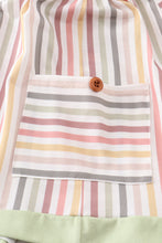 Load image into Gallery viewer, Stripe pocket girl dress
