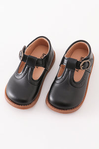 Black vintage leather shoes