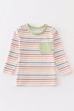 Load image into Gallery viewer, Stripe pocket boy top
