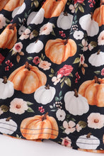 Load image into Gallery viewer, Pumpkin print strap girl set
