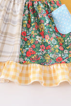Load image into Gallery viewer, Mustard floral print girl set
