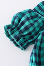 Load image into Gallery viewer, Forest plaid girl bubble
