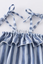 Load image into Gallery viewer, Blue stripe strap girl bubble
