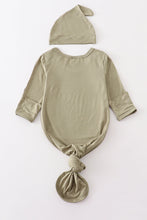Load image into Gallery viewer, Sage bamboo baby 2pc gown
