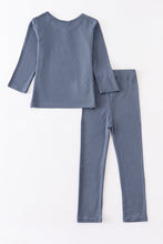 Load image into Gallery viewer, Blue bamboo pajamas set
