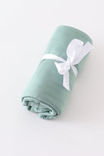 Load image into Gallery viewer, Sage baby bamboo swaddle blanket
