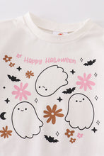 Load image into Gallery viewer, White happy halloween ghost sweatshirt
