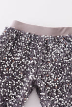 Load image into Gallery viewer, Grey sequin girl pants

