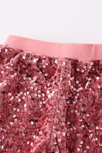 Load image into Gallery viewer, Rose sequin girl pants
