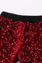 Load image into Gallery viewer, Maroon sequin girl pants
