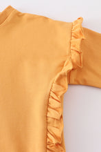 Load image into Gallery viewer, Mustard ruffle sweatshirt
