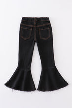 Load image into Gallery viewer, Black bell girl denim jeans
