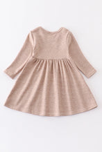 Load image into Gallery viewer, Beige ruffle girl dress
