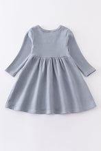 Load image into Gallery viewer, Blue ruffle girl dress
