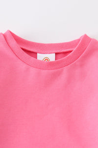 Pink sweatshirt & pants  set