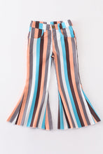 Load image into Gallery viewer, Multicolored stripe girl bell jeans
