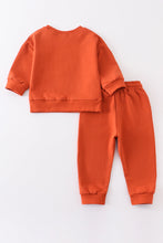 Load image into Gallery viewer, Orange sweatshirt &amp; sweatshirt &amp; pants set
