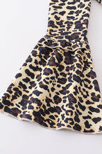 Load image into Gallery viewer, Leopard print ruffle bell pants
