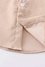 Load image into Gallery viewer, Beige corduroy button down shirt
