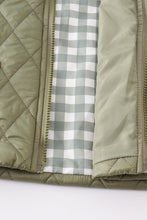 Load image into Gallery viewer, Green quilted coat

