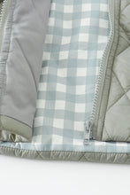 Load image into Gallery viewer, Gray quilted coat
