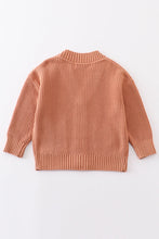 Load image into Gallery viewer, Caramel pocket cardigan sweater
