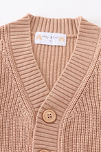Load image into Gallery viewer, Coffee pocket cardigan sweater

