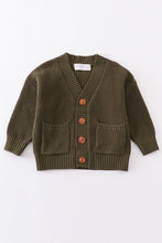Load image into Gallery viewer, Blackish pocket cardigan sweater
