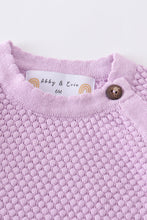 Load image into Gallery viewer, Lilac buttons sweater-baby
