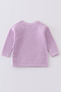 Lilac buttons sweater-baby
