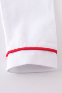 Premium White pocket boy pajamas set
