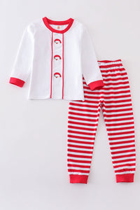 Premium Red santa claus stripe pajamas set