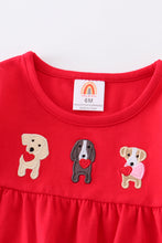 Load image into Gallery viewer, Red valentine&#39;s day dog applique baby bubble
