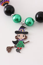 Load image into Gallery viewer, Halloween witch bubble chunky necklace
