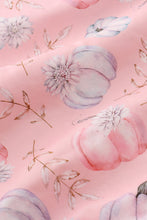 Load image into Gallery viewer, Pink pumpkin print ruffle blanket
