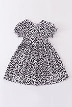 Load image into Gallery viewer, Black leopard print dress mommy &amp; me
