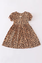 Load image into Gallery viewer, Yellow leopard print dress mommy &amp; me
