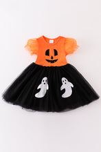 Load image into Gallery viewer, Halloween ghost applique girl tutu dress
