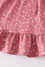Load image into Gallery viewer, Pink dot ruffle dress
