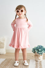 Load image into Gallery viewer, Pink ruffle girl dress
