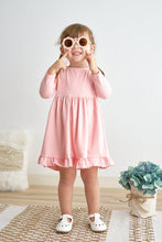 Load image into Gallery viewer, Pink ruffle girl dress
