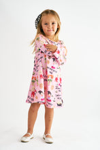 Load image into Gallery viewer, Pink halloween print dress
