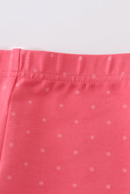 Load image into Gallery viewer, Platinum pink dot ruffle girl pants
