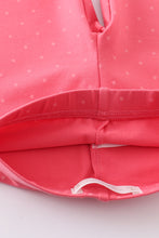 Load image into Gallery viewer, Platinum pink dot ruffle girl pants
