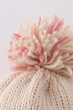 Load image into Gallery viewer, Rainbow hand embroidered pom pom beanie hat
