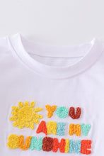 Load image into Gallery viewer, You are my sunshine french knot boy set
