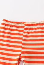 Load image into Gallery viewer, Pumpkin thankful stripe girl pant set
