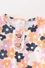 Load image into Gallery viewer, Pink floral print ruffle baby gown
