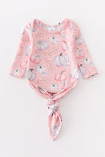 Load image into Gallery viewer, Pink pumpkin print baby gown
